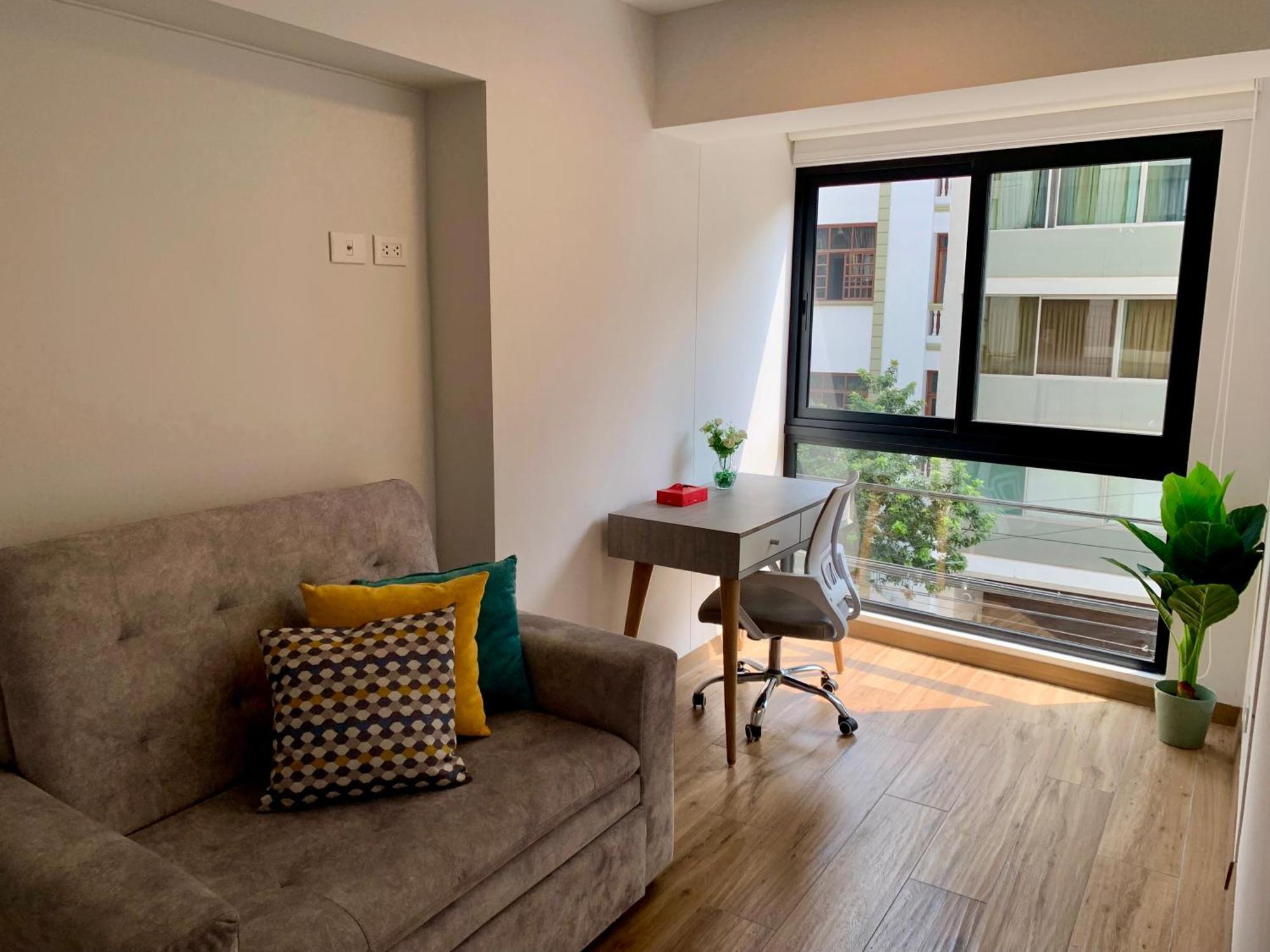 Apartamento En Miraflores Con Ac Lima Luaran gambar