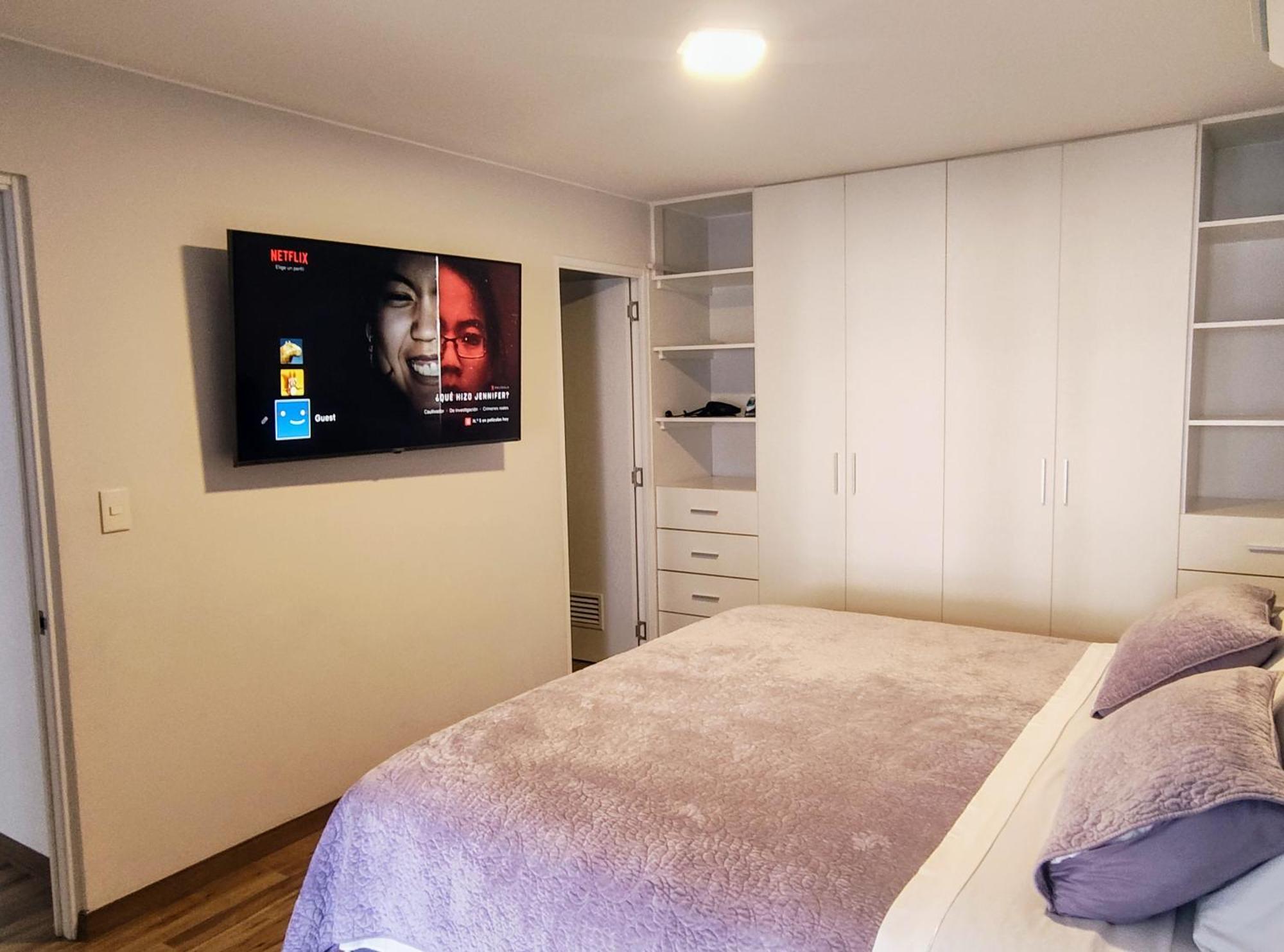 Apartamento En Miraflores Con Ac Lima Luaran gambar